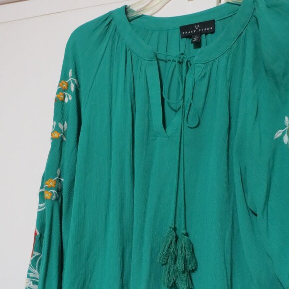 Tracy Evans embroidered Boho style blouse - Picture 5 of 10